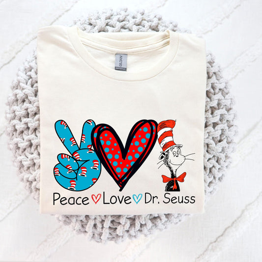 Peace, love & (tee or crewneck)