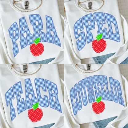 Educator apple-multiple name options (multiple style options)