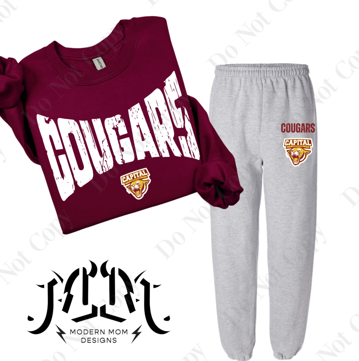 COUGARS mascot lounge set (pieces sold separately) YOUTH & ADULT