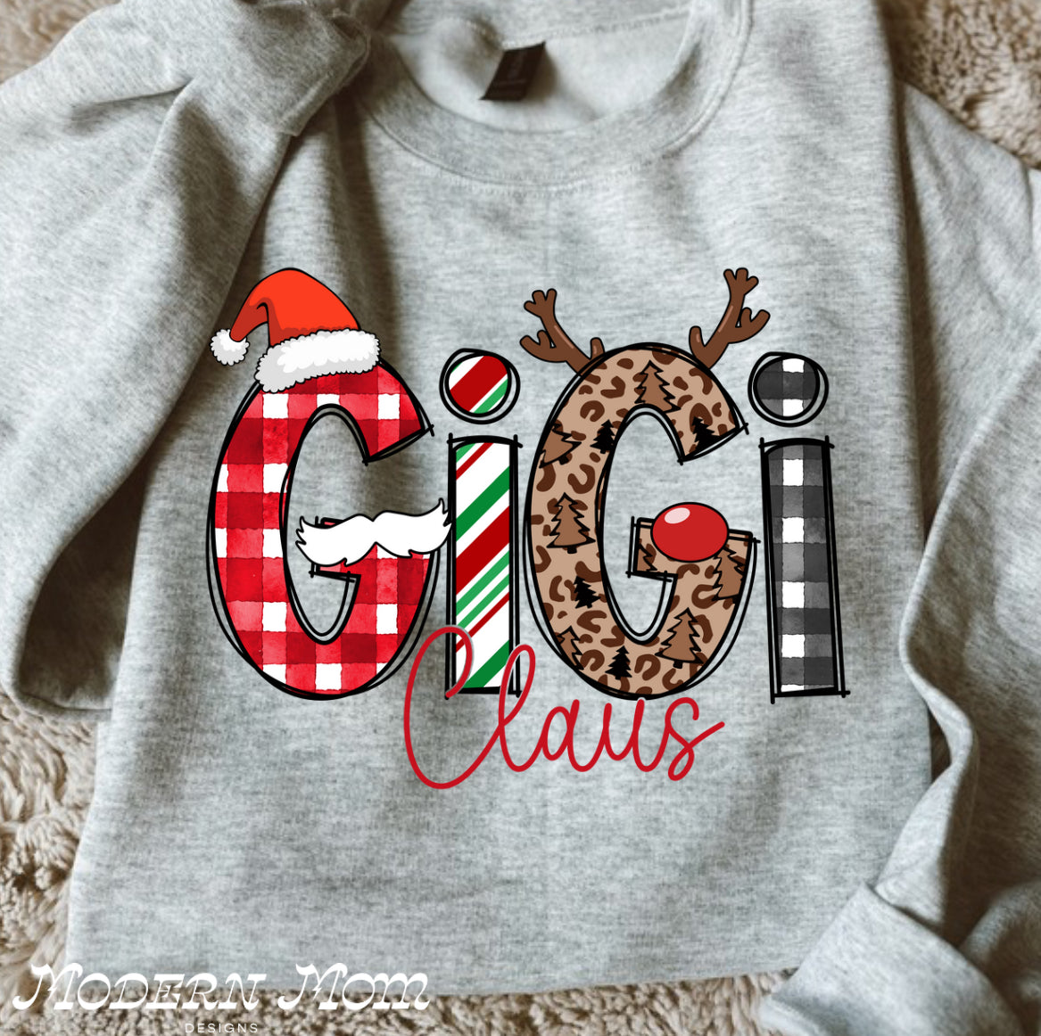 Gigi claus claus(tee or crewneck)