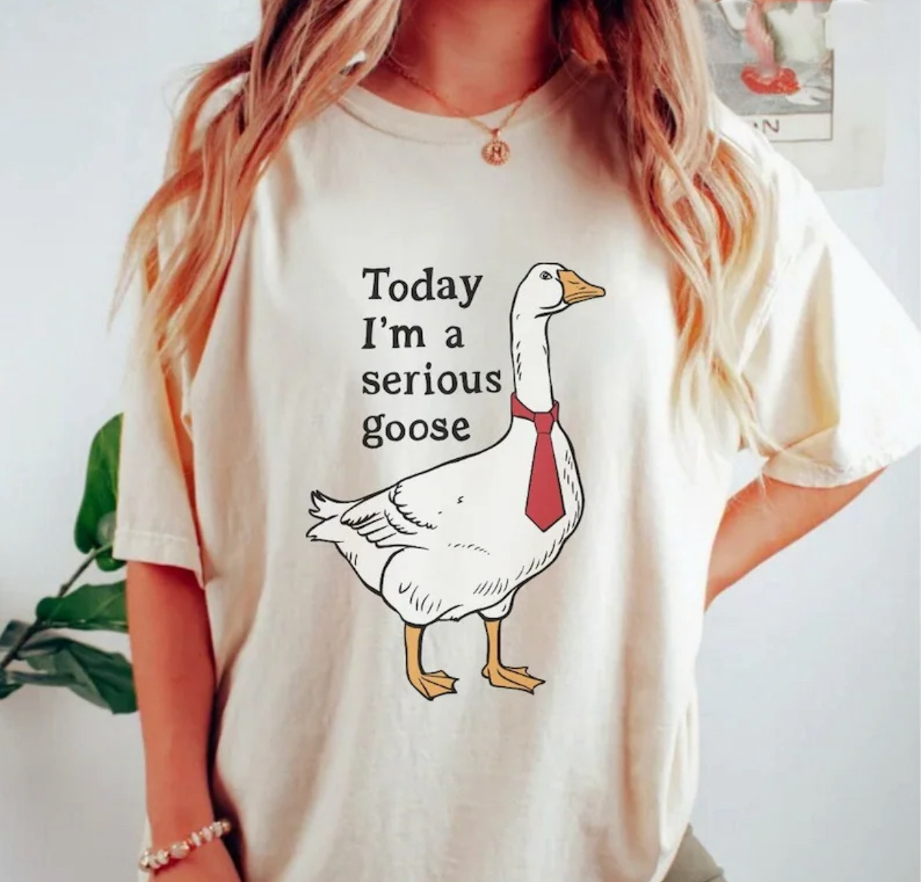 Today I’m a serious goose tee