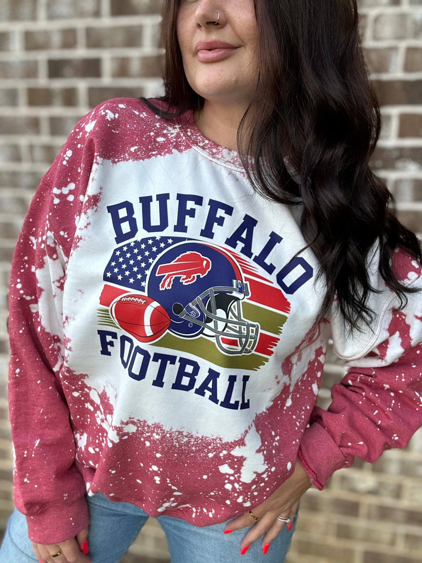 BLEACHED OUT FOOTBALL (ANY TEAM)