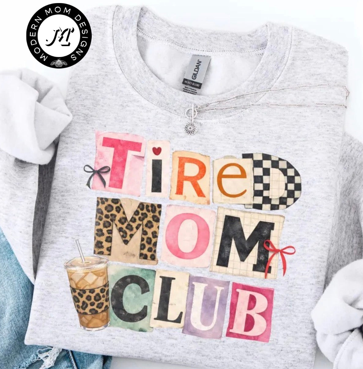 Tired mom club (tank top, tee shirt, crewneck or hoodie) l