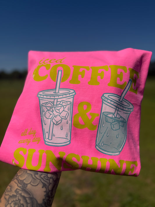 Iced coffee & sunshine