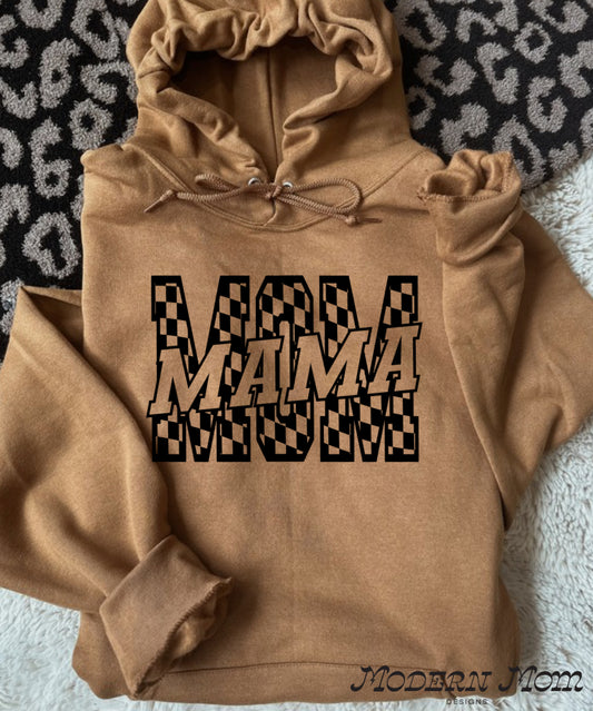 Mom/Mama checkered (tee, crewneck or hoodie )