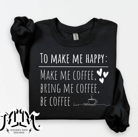 How to make me happy: crewneck