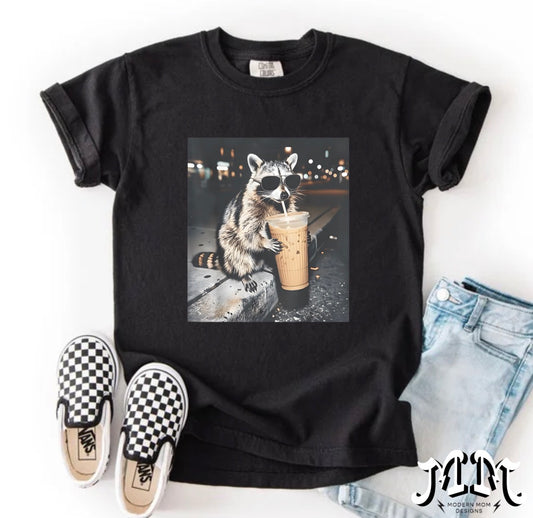 Raccoon coffee (toddler-youth XL)