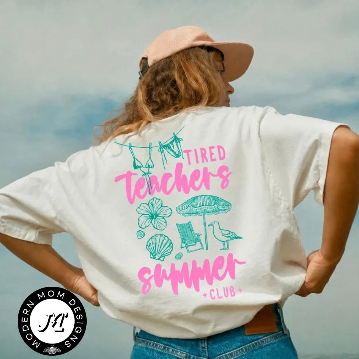 Tired teachers summer club (tank top, tee shirt, crewneck or hoodie)