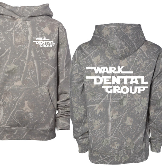 Wark dental group deadwood camo hoodie (youth & adult-no drawstrings)