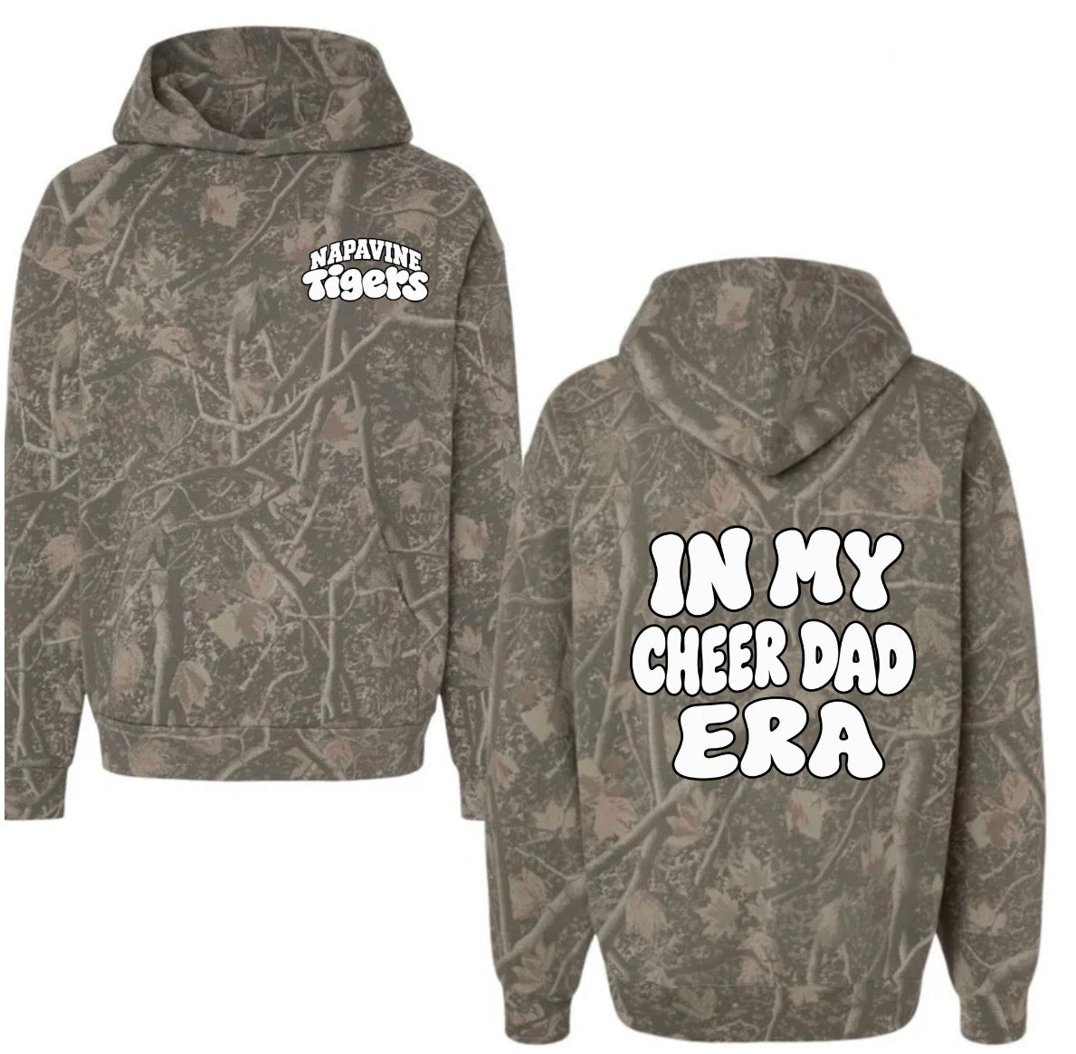 Napavine in my cheer dad era adult deadwood hoodie