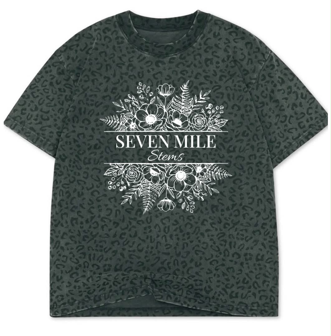 Seven mile stems leopard tee