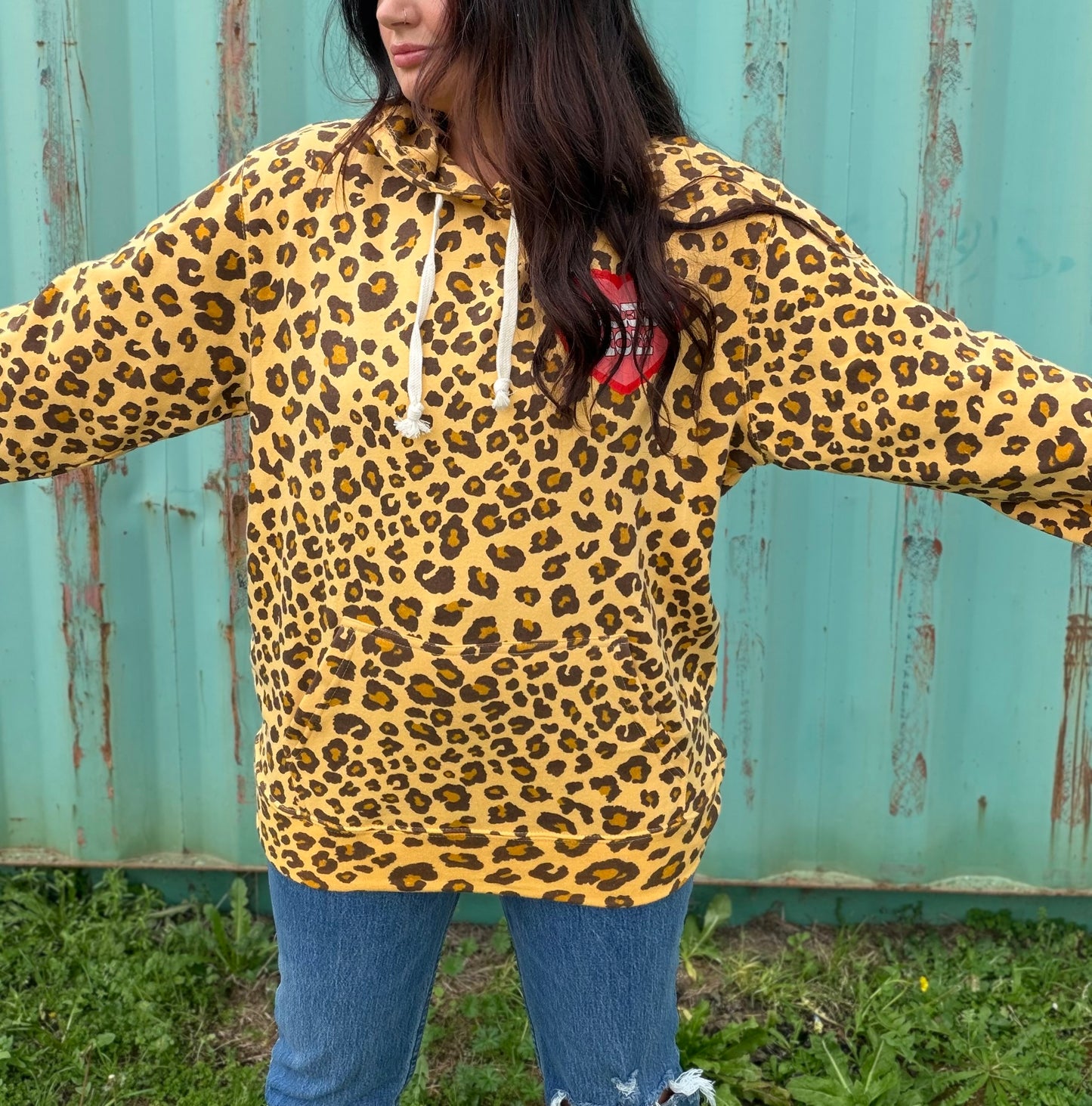 Leopard modern mom hoodie