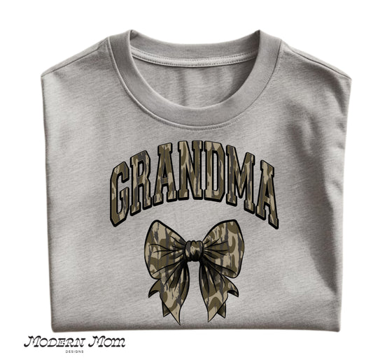 GRANDMA camo print crewneck