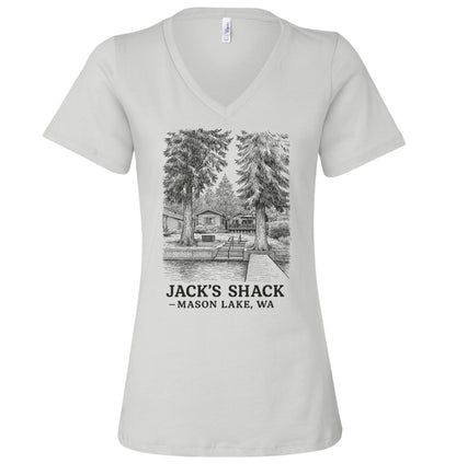 Jack’s shack women v-neck tee shirt