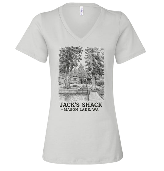 Jack’s shack women v-neck tee shirt