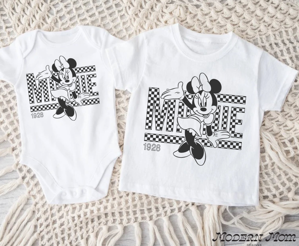 1928 bow checks (2T-youth XL)-tee, crewneck, or hoodie