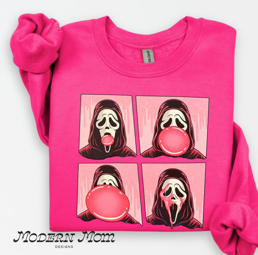 Ghost face pink bubblegum