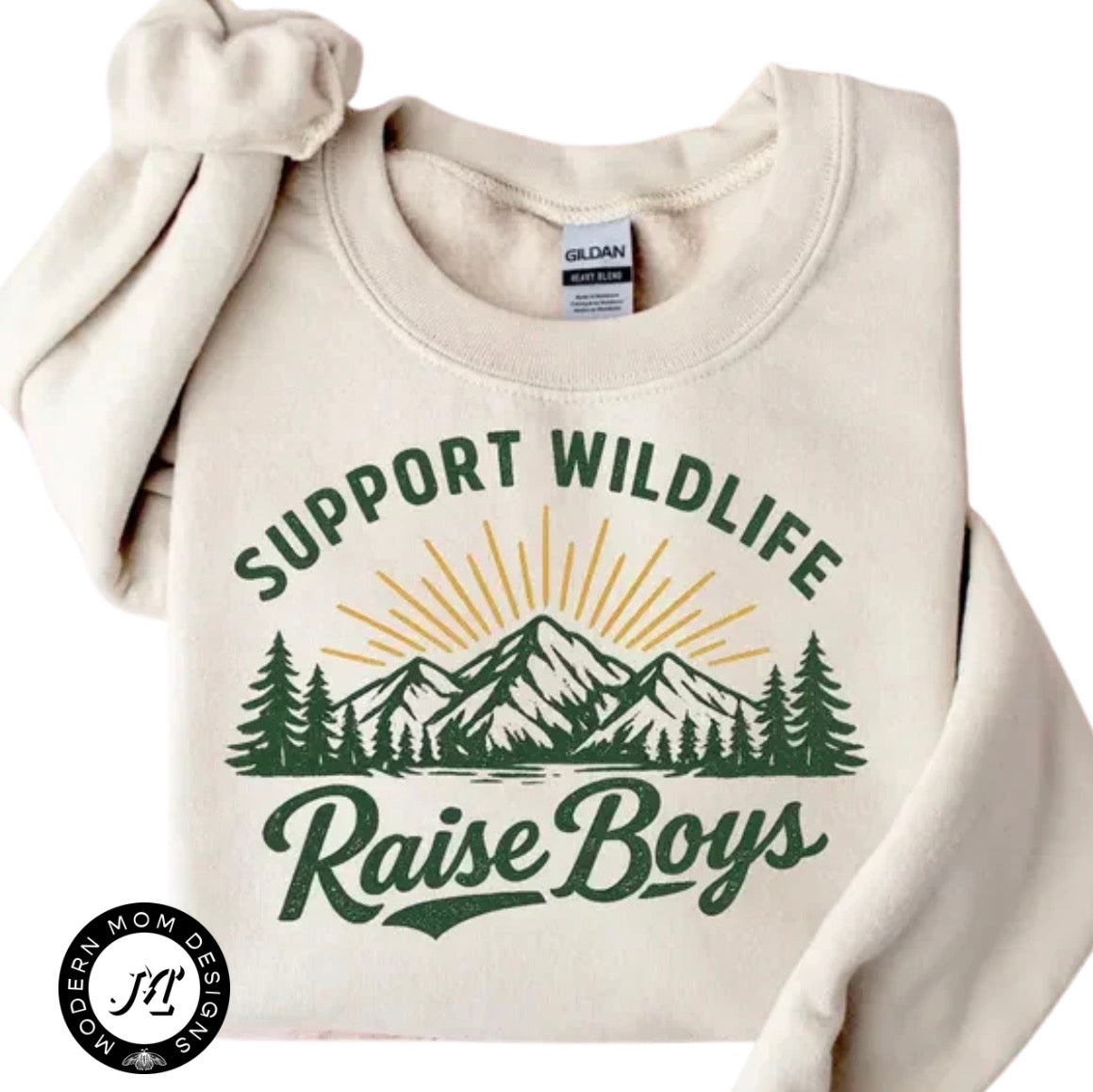 Support wildlife raise boys(tee, crewneck or hoodie)