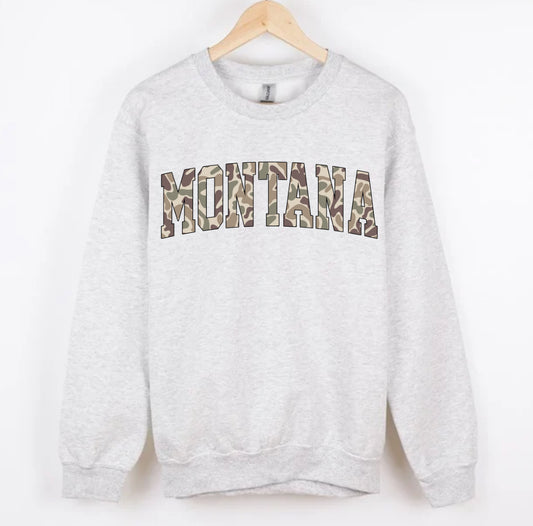 MONTANA duck camo CREWNECK