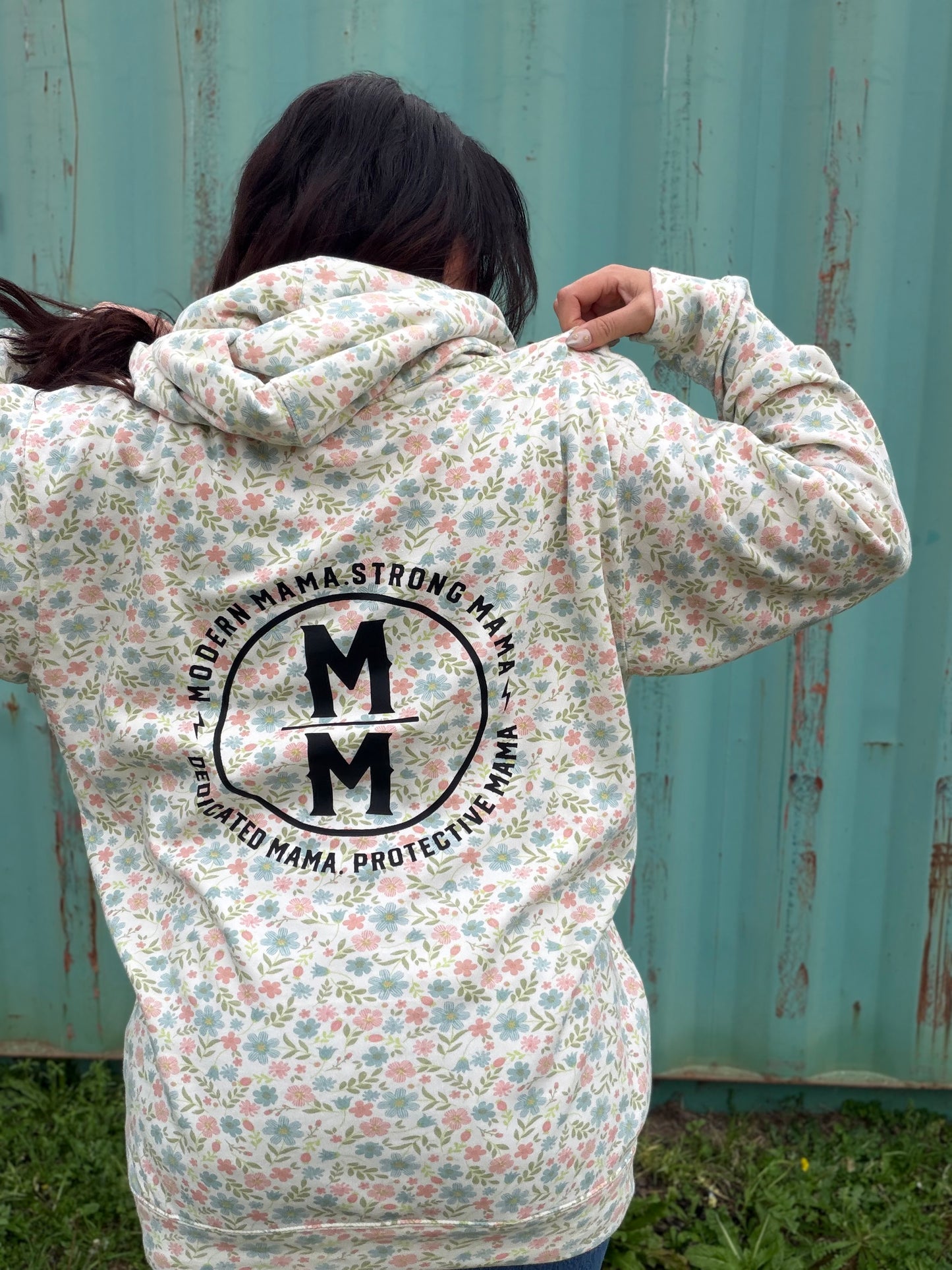 Floral OG revamp logo hoodie