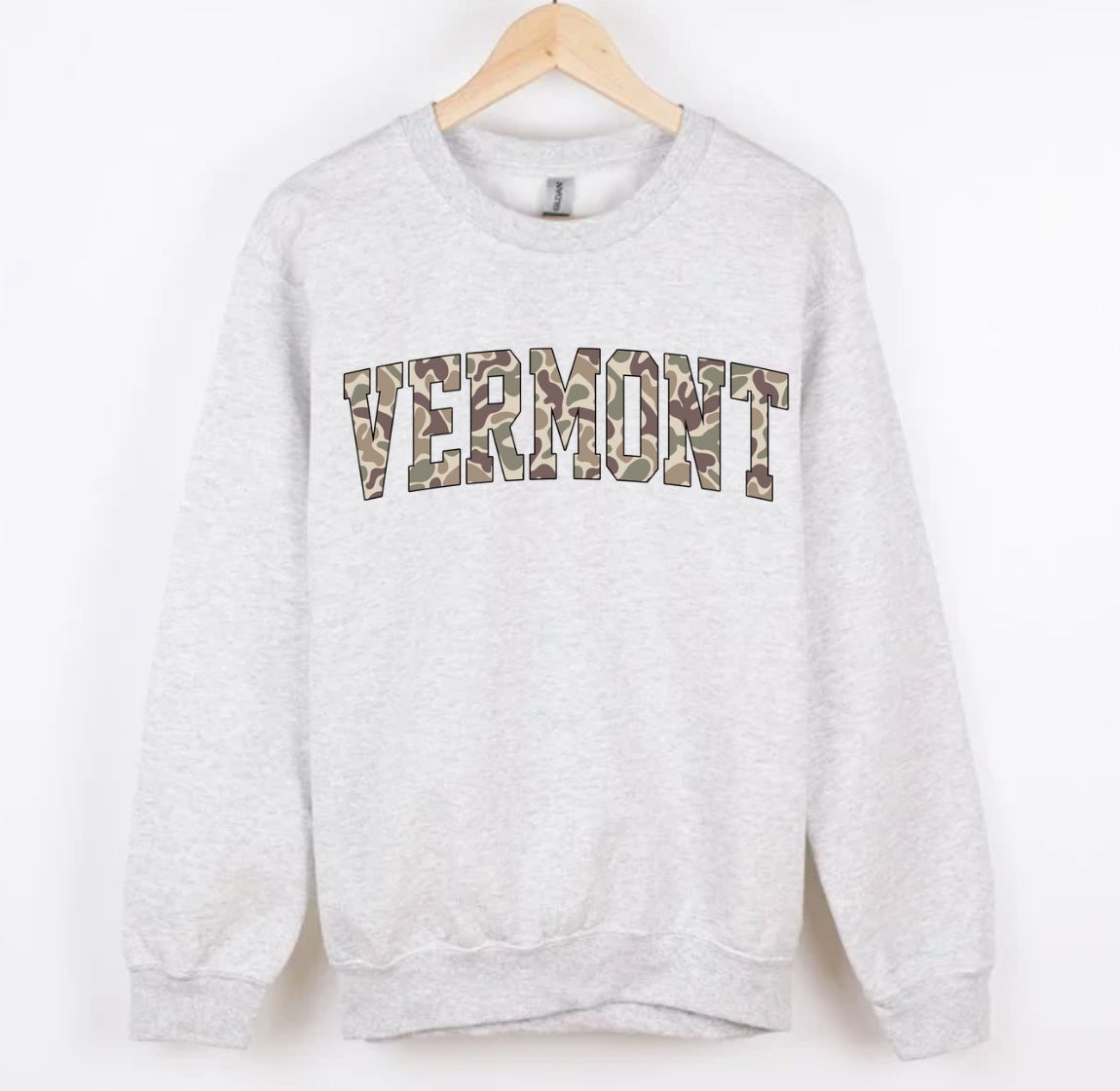 VERMONT duck camo CREWNECK