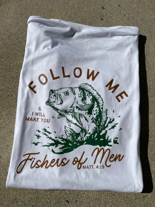 Follow me MATTHEW 4:19-tee, crewneck or hoodie