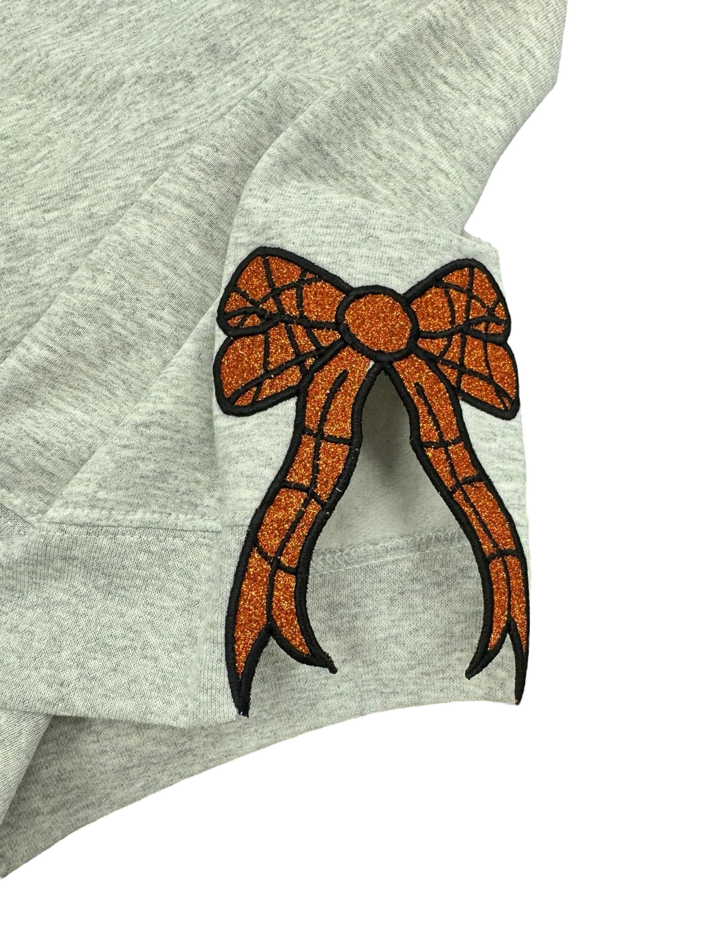 Embroidered CUSTOM sports crewneck with side bows (PLEASE ALLOW 15 business days for these to ship)