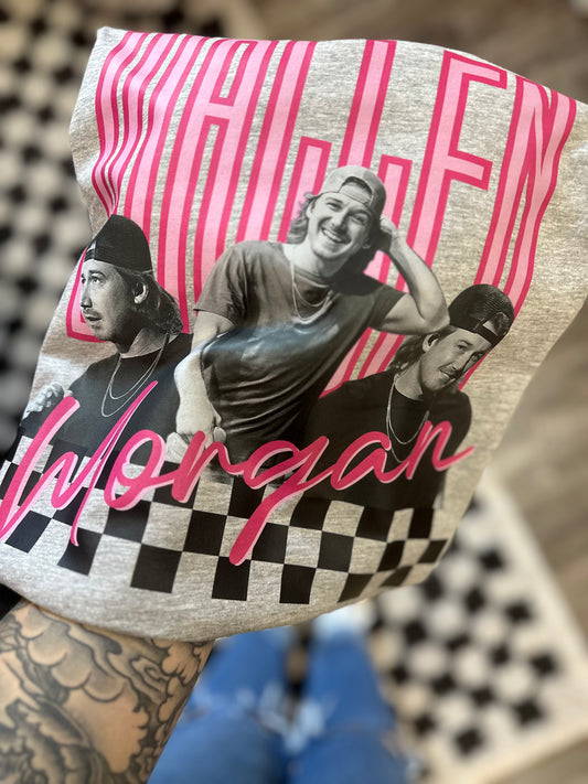 Morgan wallen pink(tee, crewneck or hoodie)