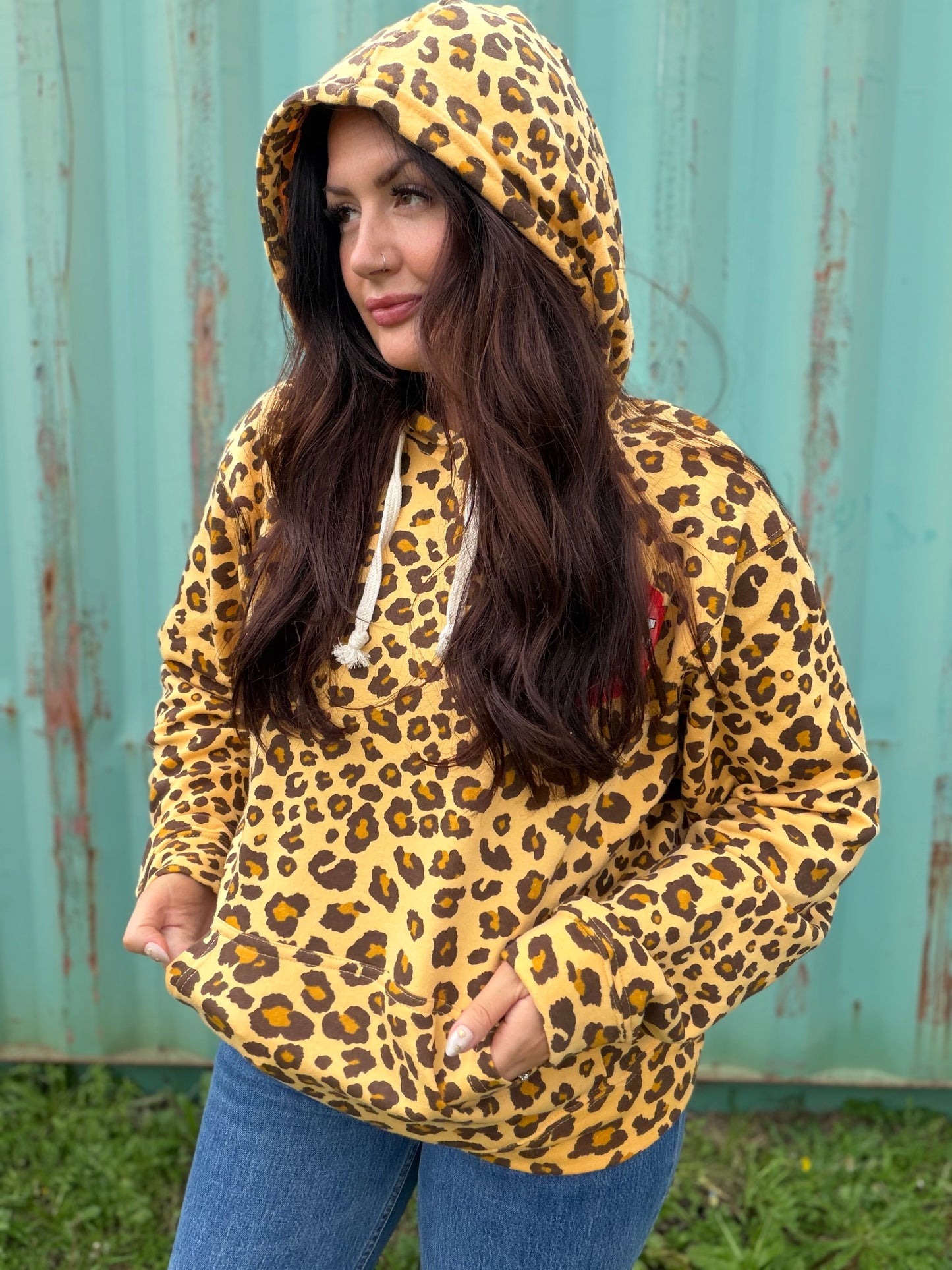 Leopard modern mom hoodie