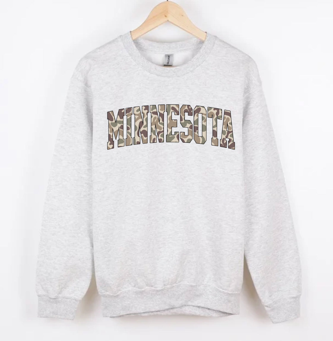 MINNESOTA duck camo CREWNECK