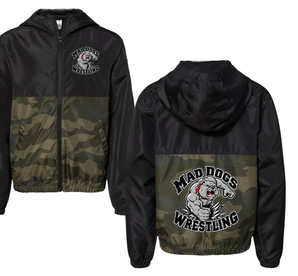 Mad dogs wrestling windbreakers youth & adult