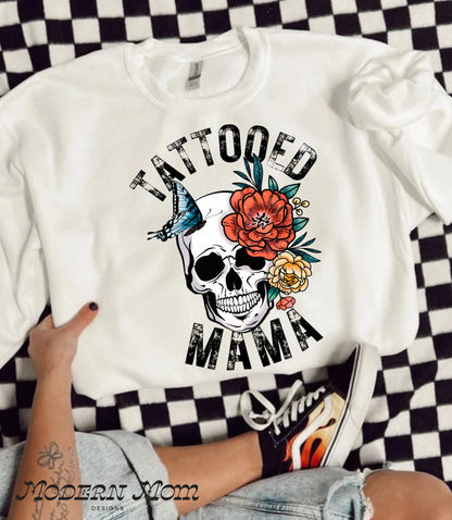Tattooed mama(tanks, tee, hoodie or crewneck)