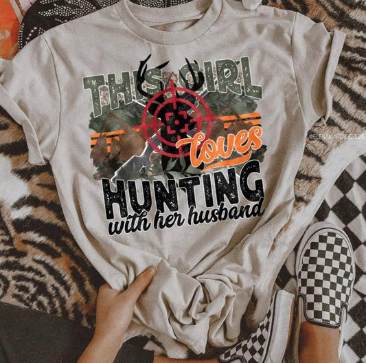 This girl loves hunting with her husband