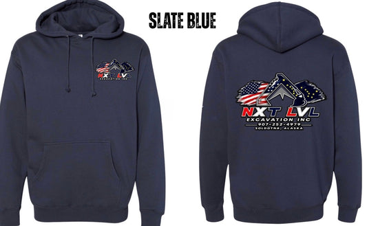 NXT LVL SLATE BLUE FLAG HOODIE