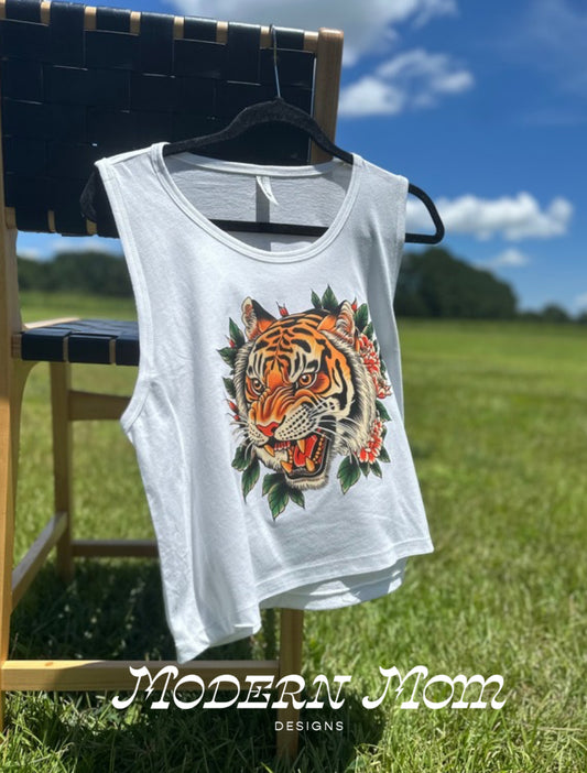 Fierce tiger (tanks, tee, hoodie or crewneck)