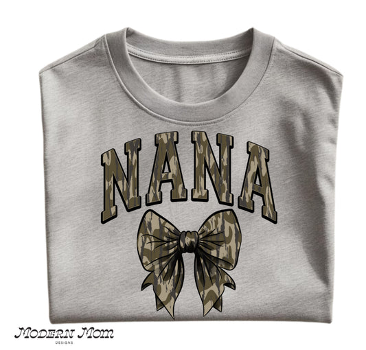 NANA camo print crewneck