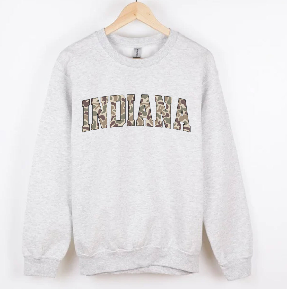 INDIANA duck camo CREWNECK
