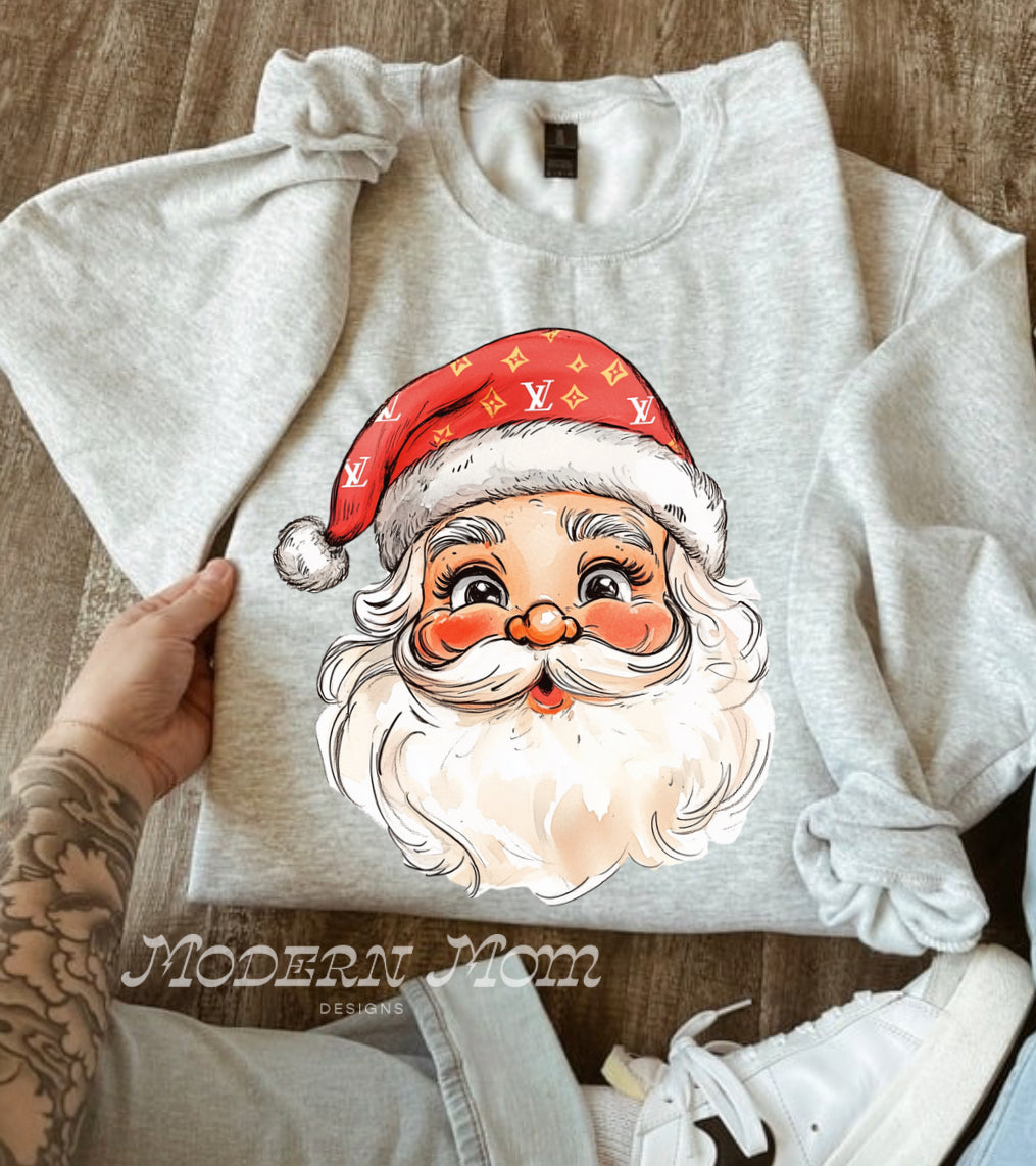 Cutie red bougie Santa (tee, crewneck or hoodie)