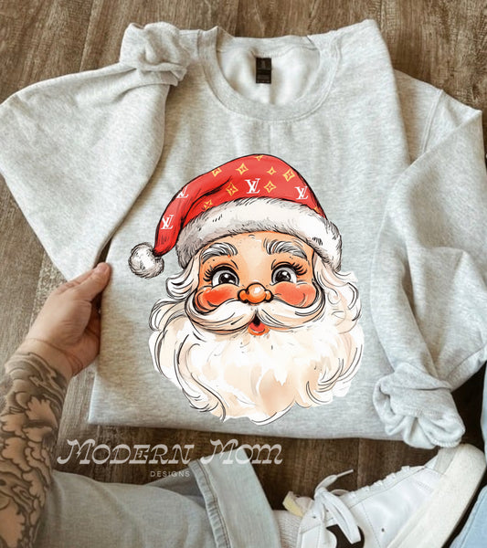 Cutie red bougie Santa (tee, crewneck or hoodie)