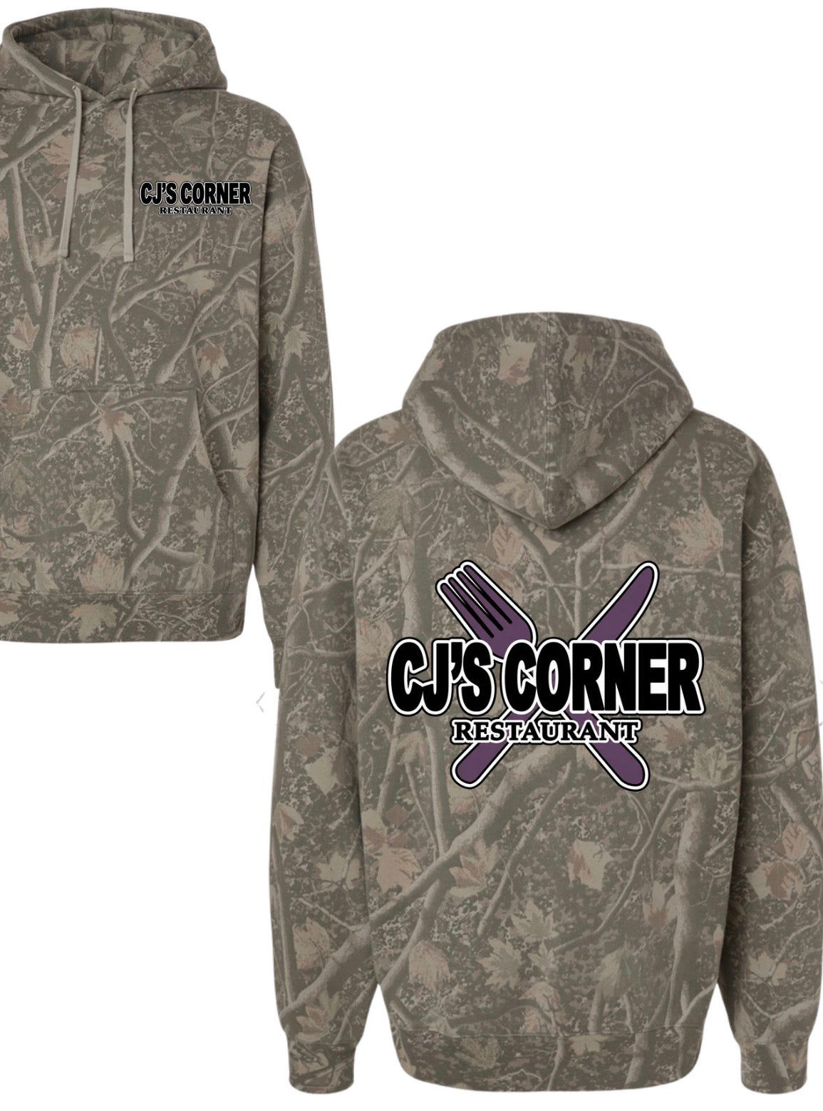 CJ’S CORNER deadwood lightweight camo hoodie