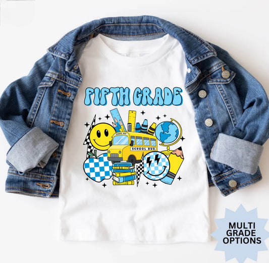 Boy collage icon grade-multi grade options
