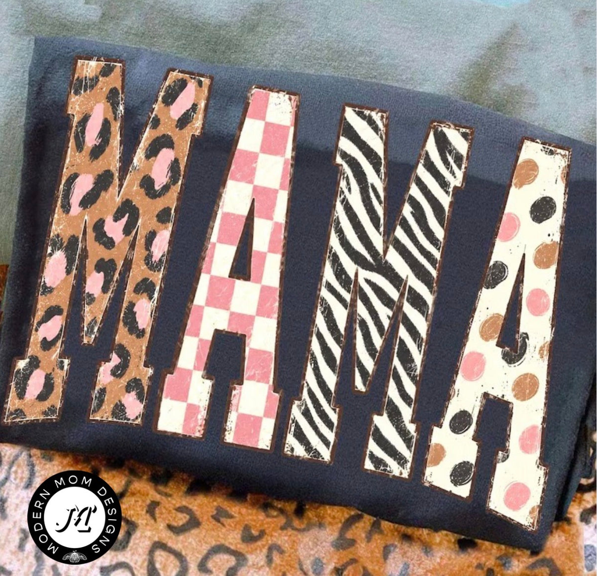 Leopard/zebra mama  (tee shirt, crewneck or hoodie)