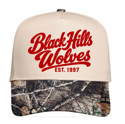 Black Hills Wolves camo hat (screen print)