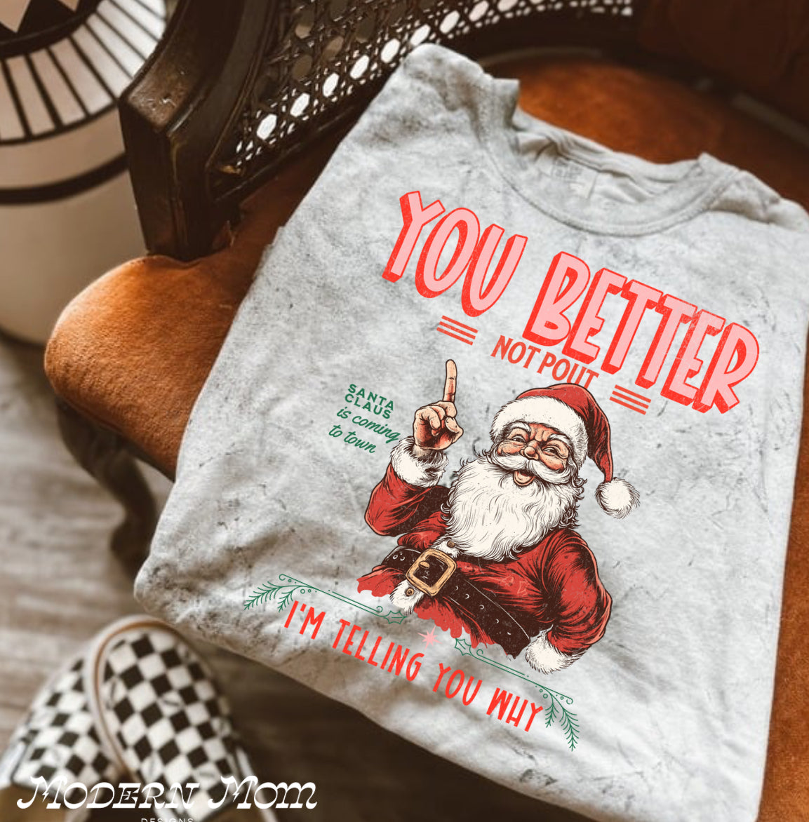 You better not pout colorblast tee