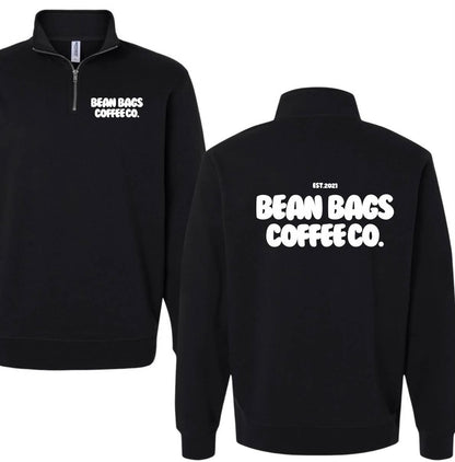 Bean Bags Coffee Co. bubble print quarter zip