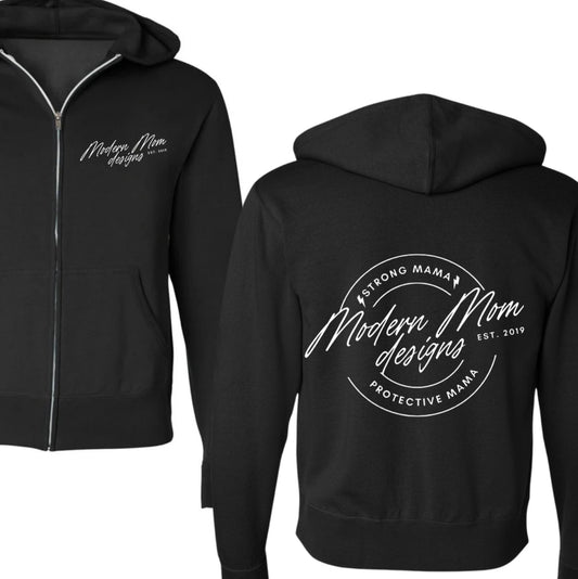Summer nights logo zip up black