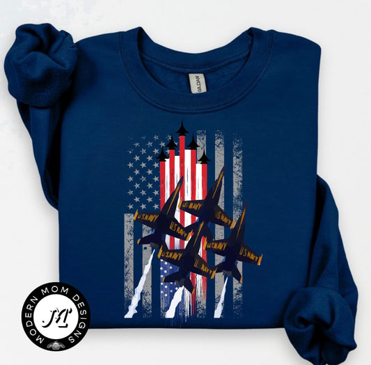 US navy Blue Angels watercolor