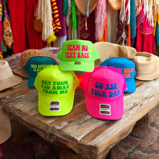 Mystery trucker hats