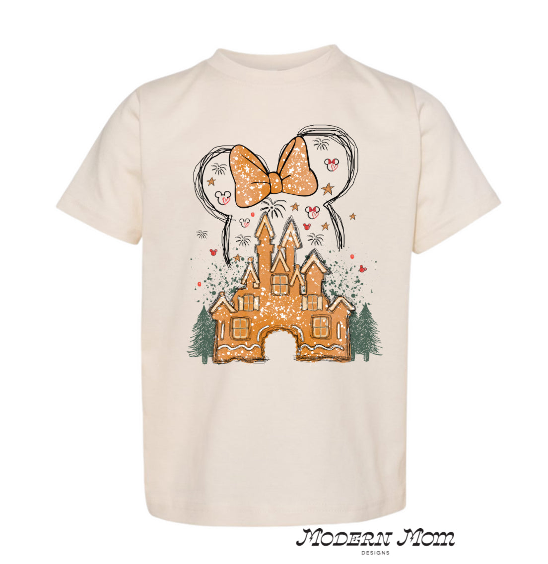 Magical gingerbread castle (2T-youth XL)-tee, crewneck, or hoodie