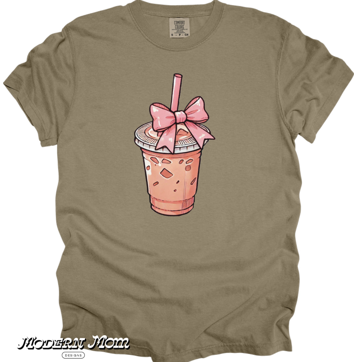 Iced coffee bow tee